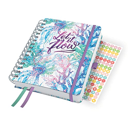 SIGEL J4604 Jolie Agenda de espira 2024, Underwater... - Fournitures Bureau Amazon Espagne à 5.52€
