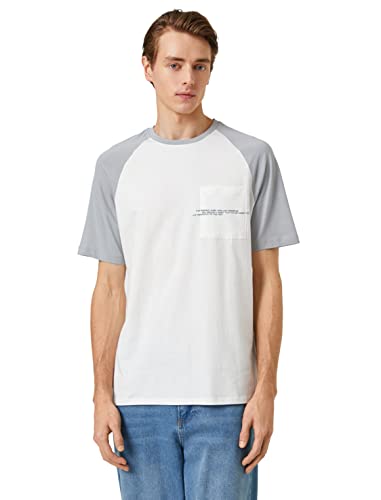 Koton Slogan-Camiseta de Manga raglán con Bolsillo y Cuello... - Bon plan à 9.51€