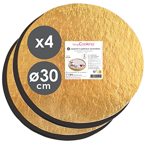 ScrapCooking - Kit de 4 Supports à Gâteaux Ronds Ø 30 cm... - High-Tech & Électronique Amazon France à 4.99€