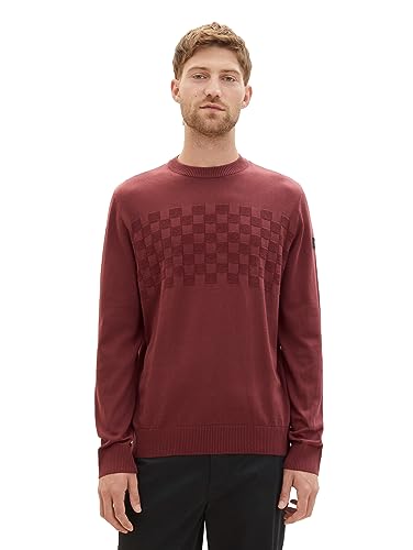 TOM TAILOR 1038671 Maglione, 32220-burned Bordeaux Red, L... - Amazon Italy à 12.00€