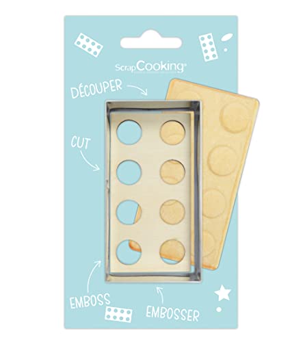 ScrapCooking - Kit Découpoir + Embosseur Bois Brique... - Jouets & Jeux en promo à 3.19€