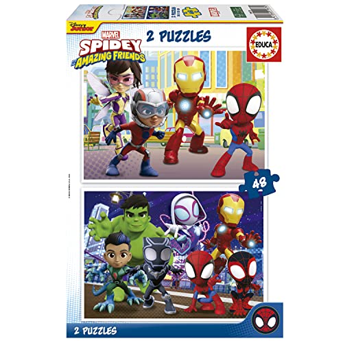 Educa - 2x48 Spidey & Amazing Friends | Ensemble de 2... - Jouets & Jeux Amazon France à 5.69€