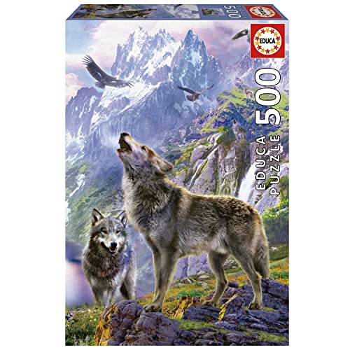 Educa - Loups sur Les Rochers Puzzle 500 pièces | Meute de... - Jouets & Jeux Amazon France à 6.59€