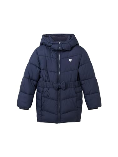 TOM TAILOR Mädchen Wintermantel mit Kapuze & Gürtel - Amazon Allemagne à 20.34€