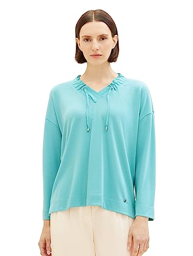 TOM TAILOR 1038034 Camiseta, 10426-Summer Teal, S para Mujer - Amazon Spain à 11.15€