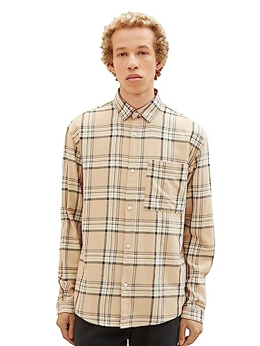 TOM TAILOR Denim Camicia da Uomo a Quadri in Cotone con... - Animalerie Amazon Italie à 15.21€