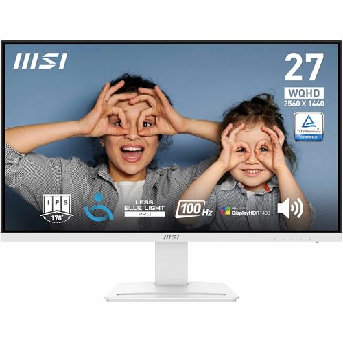 MSI PRO MP273QW E2 27 Inch WQHD Office Monitor - 2560 x... - High-Tech & Électronique Amazon Royaume-Uni à 99.00€