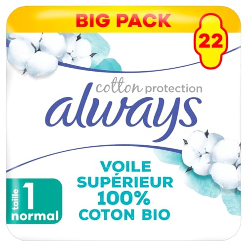 Always Cotton Protection Normal Serviettes Avec Ailettes... - Auto & Moto Amazon France à 3.52€