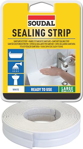 Soudal Sealing Strip White 22mm x 3.35m - Maison & Cuisine Amazon Royaume-Uni à 6.87€