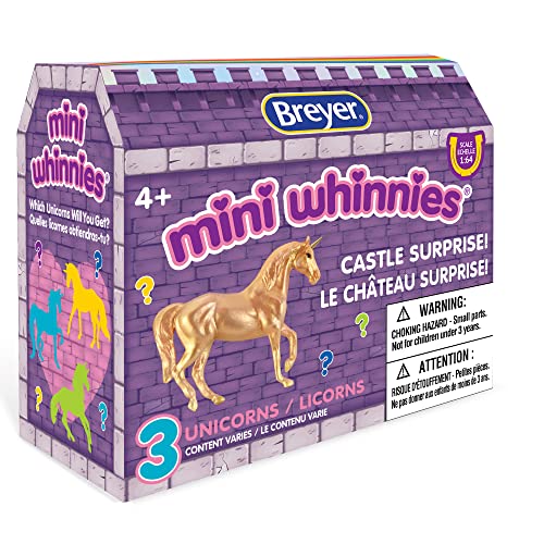 Breyer Chevaux Mini Whinnies Castle Surprise | 3 licornes |... - Jouets & Jeux Amazon France à 14.22€