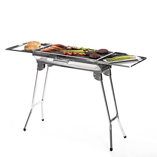 InnovaGoods® Barbecue Pieghevole Acciaio Inox, Portatile... - Jardin & Extérieur en promo à 24.33€
