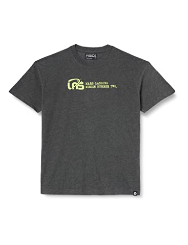 Inside Camiseta Manga Corta Hombre, Gris, XS - Amazon Espagne à 7.24€