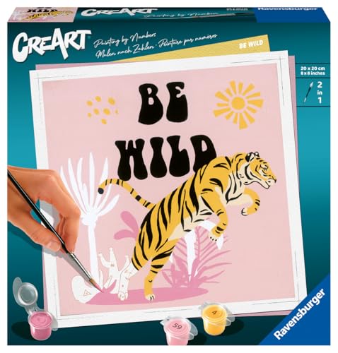 Ravensburger – CreArt Format carré 20x20 cm – Be Wild –... - Jouets & Jeux Amazon France à 11.19€