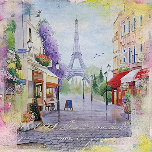 Anniversary House Tiflair Paris France French Scene Bistro... - Maison & Cuisine Amazon Royaume-Uni à 2.36€