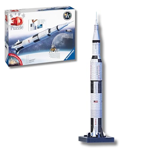 Ravensburger - Puzzle 3D Adultos NASA: Apollo Saturn V |... - Jouets & Jeux Amazon Espagne à 18.74€