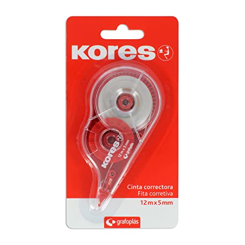 Kores Extra langes Korrekturband, vorne, 5 mm x 12 m... - Fournitures Bureau Amazon Allemagne à 1.31€