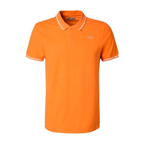 Kappa Camiseta Ezio KORPORATE Man Naranja/Blanco S - Bon plan à 10.28€