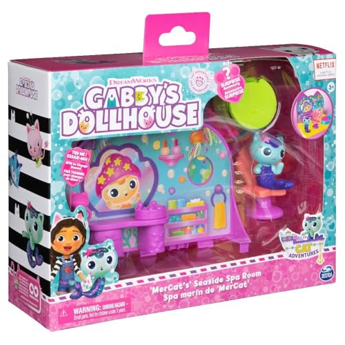 DreamWorks Gabby’s Dollhouse, MerCat’s Spa Room Playset... - Jouets & Jeux en promo à 15.51€