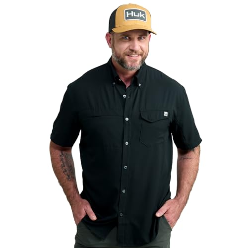 HUK Camicia a Maniche Corte Standard da Uomo, Tinta Unita... - Amazon Italy à 19.42€