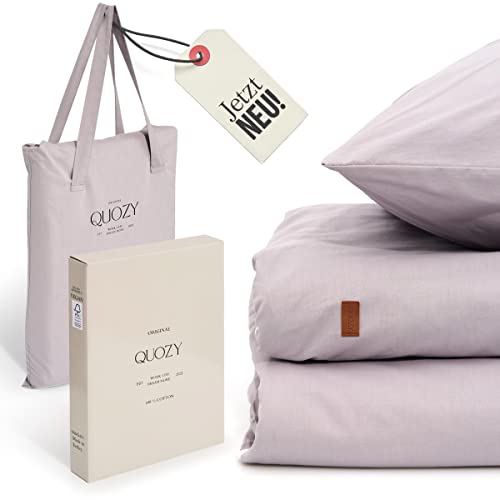Quozy Parure de lit 200 x 200 cm - 3 pièces - 2 taies... - Maison & Cuisine Amazon France à 60.89€