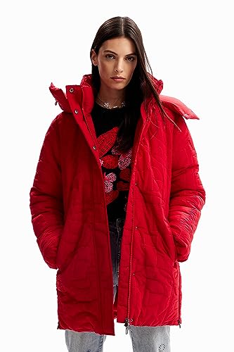Desigual Abrigo largo acolchado tejido para mujer, rosso, L - Garden & Outdoor Amazon Spain à 42.93€