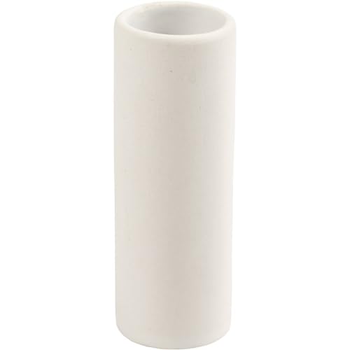 Vaso, bianco, H: 11 cm, diam 4 cm, 1 pz/ 1 conf. - Amazon Italy à 5.14€