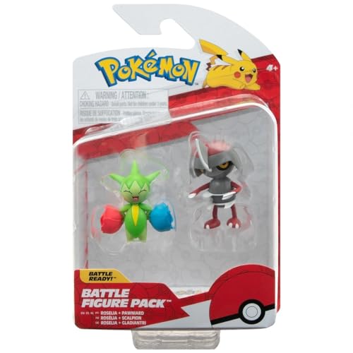 Pokémon Battle Figure 2 Pack (Pawniard & Roselia) W15 - Jouets & Jeux Amazon France à 9.69€