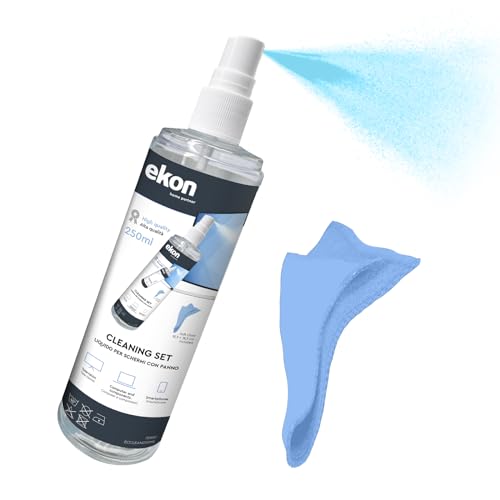 Ekon Display écrans Spray avec tissu en microfibre, 250ml... en promo sur Amazon
