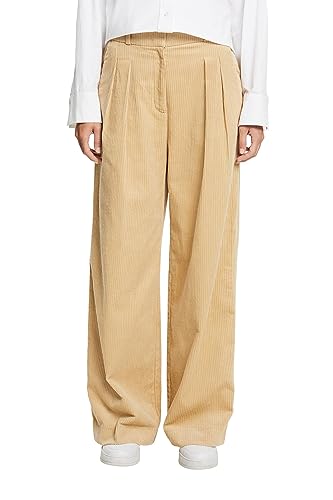 ESPRIT Pantalones para Mujer, Beige Polvoriento, 30W / 32L - Deal du jour à 11.69€