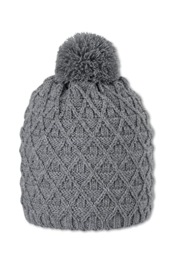 Sterntaler Gorro de punto con pompón, Color plateado., 49 cm - Nouvelle promo Amazon à 7.36€
