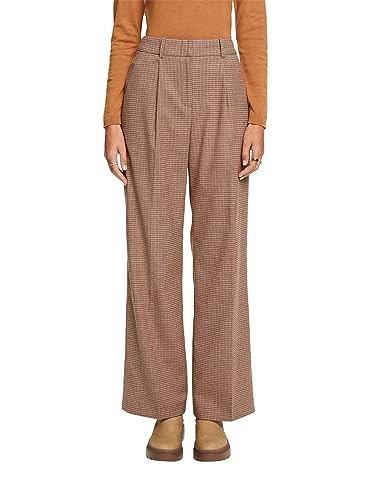 ESPRIT Pantalón de Tiro Alto con Pata de Gallo... - Amazon Espagne à 19.43€