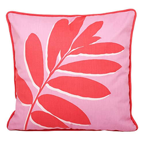 Fusion - Kissen mit Blattmuster, gefüllt, 43 x 43 cm, Rosa - Maison & Cuisine Amazon Allemagne à 11.86€