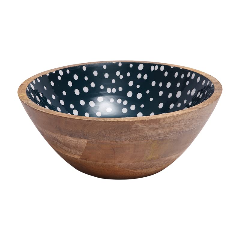 Dexam Sintra Mango Wood Spotted Salad Bowl - Ink Blue - Maison & Cuisine Amazon Royaume-Uni à 8.09€