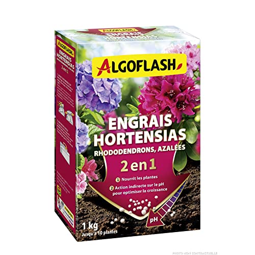 ALGOFLASH Engrais 2 en 1 pour Hortensias, Rhododendrons... - Jardin & Extérieur Amazon France à 4.48€