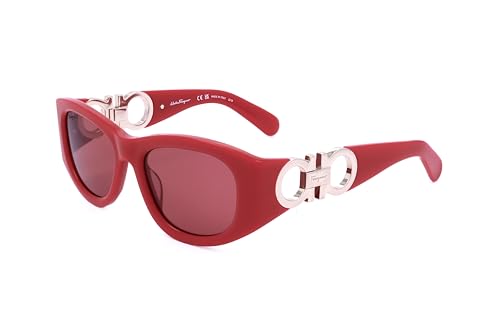 Occhiali da Sole FERRAGAMO SF1082S 600 RED 53/19/120 FEMALE - Mode & Vêtements Amazon Italie à 99.12€