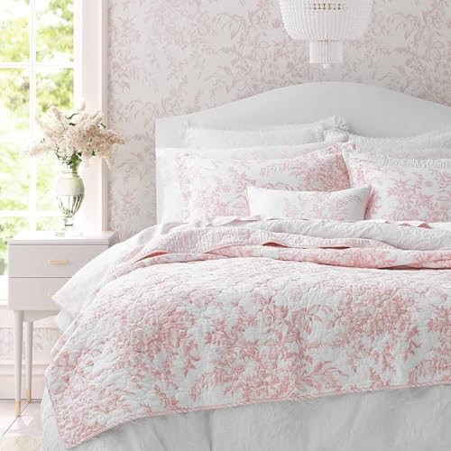 Laura Ashley Reversible Cotton Bedding with Matching Sham... - Home & Kitchen Amazon UK à 43.62€