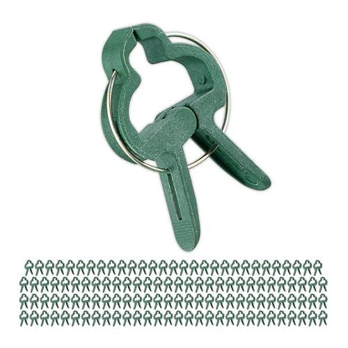 Relaxdays Plant Clips, 120x Set, Gardening, Small, 3 x 4... - Garden & Outdoor Amazon UK à 19.84€