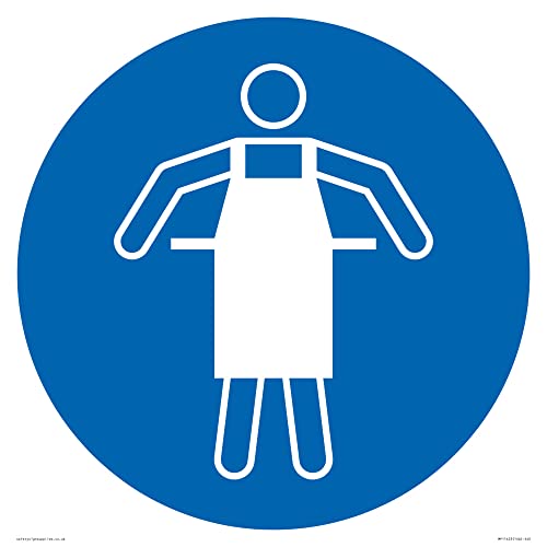 Mandatory: Use protector delantal señal – 400 x 400 mm – S40 - Fournitures Bureau en promo à 16.89€