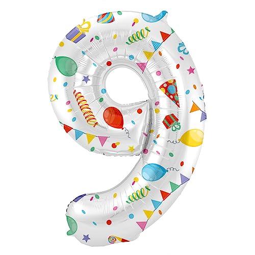 Folat 64179 Ballon Aluminium Numéro Chiffre 9 Joyful Party... - Sports & Fitness Amazon France à 3.91€