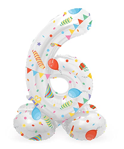 Folat- Zahl 63966 Ballon Aluminium Numéro avec Base Chiffre... en promo à 7,80€ (-39%) sur Amazon FR