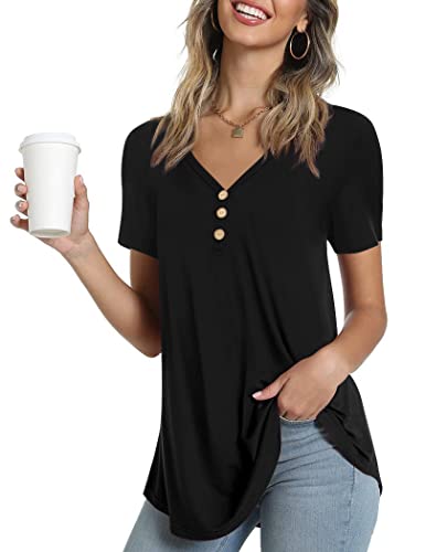 Ninee Camiseta de manga corta para mujer, cuello en V... - Amazon Spain à 8.62€