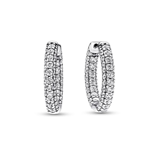 Pandora Timeless Créoles Pavées en argent sterling avec... en promo à 50,84€ (-49%) sur Amazon FR
