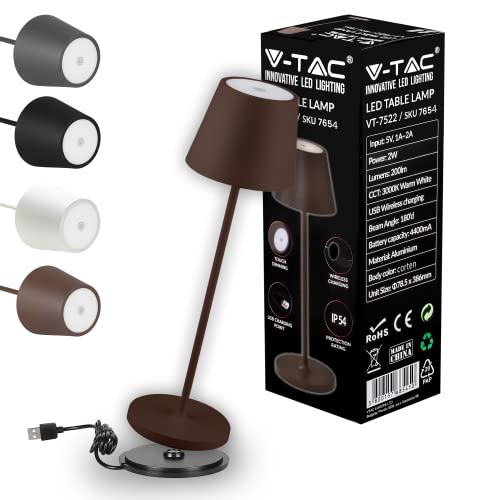 V-TAC Lampada da Tavolo senza Fili LED Dimmerabile in... - Home & Kitchen Amazon Italy à 38.25€