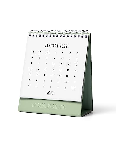 Letts Conscious 2024 Desk Calendar - sage - Maison & Cuisine en promo à 3.72€