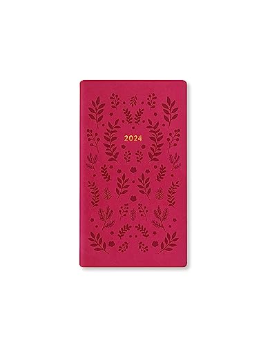 Letts Woodland Medium Pocket week to view 2024 diary - pink - Fournitures Bureau en promo à 3.18€