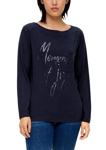 s.Oliver Maglietta a Maniche Lunghe, Blu 59d0, 44 Donna - Amazon Italie à 11.90€