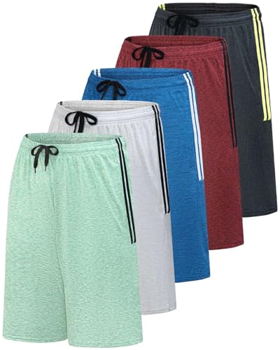 Real Essentials - Paquete de 5 Pantalones Cortos Deportivos... - Maison & Cuisine Amazon Espagne à 23.43€