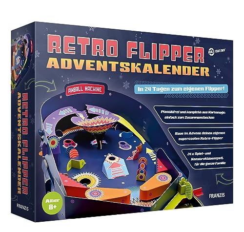 FRANZIS 67210 - Calendario de Adviento retro Flipper, en 24... - Jouets & Jeux en promo à 13.98€