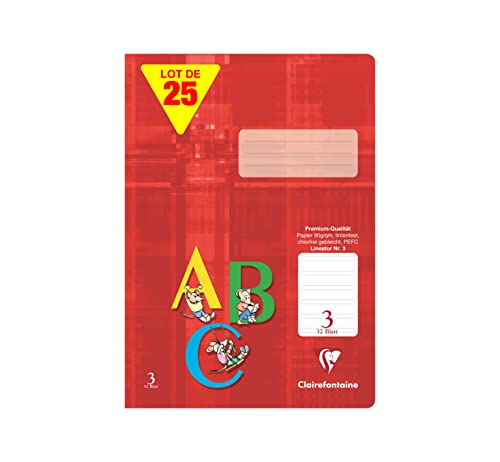 Clairefontaine 331603C - Paquet de 25 cahiers, idéal pour... - Fournitures Bureau Amazon France à 30.83€