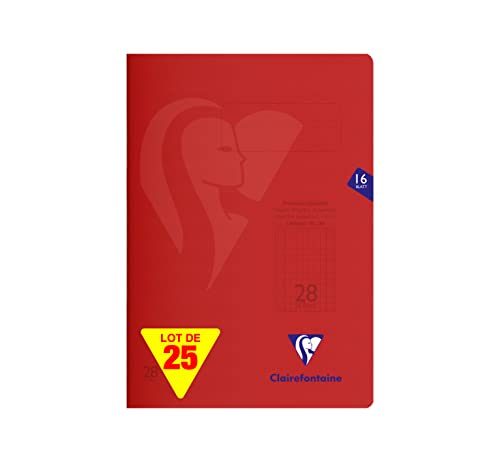 Clairefontaine 333228C - Paquet de 25 cahiers S'coolbook... - Animalerie en promo à 15.81€